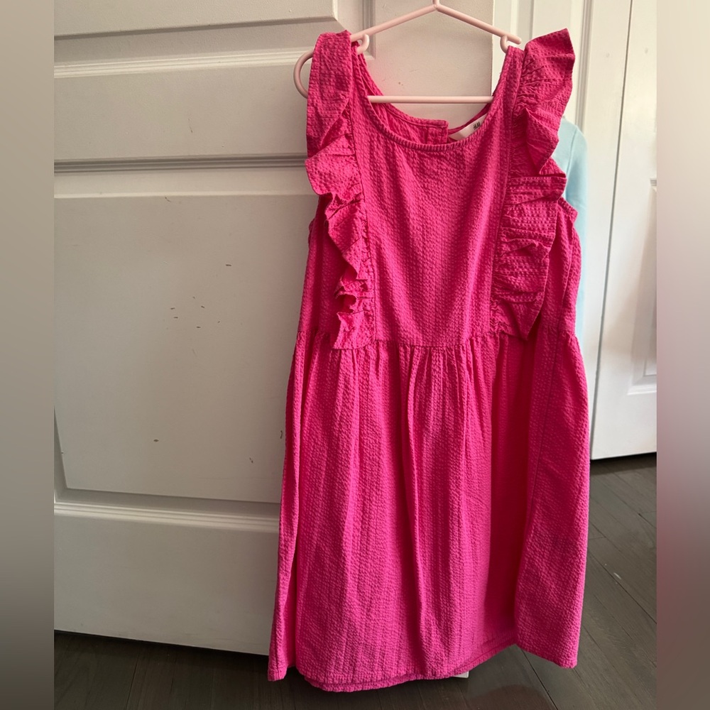 H&M Vibrant Pink Kids Dress with Ruffles